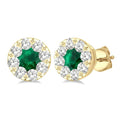 Shine Bright ZenMirTh 14K White Gold Diamond Earrings