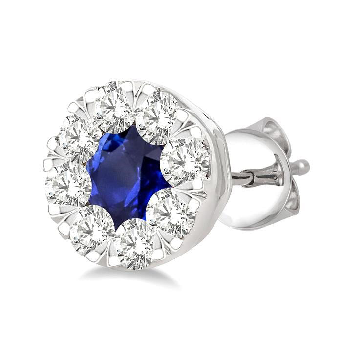 Shine Bright CelIon 14K White Gold Diamond Earrings