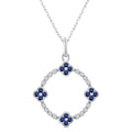 Nimbus Clover Circle Gemstone & Diamond Pendant