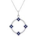 Nimbus Clover Circle Gemstone & Diamond Pendant