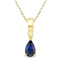 Zephyr Pear Shape Gemstone Solitaire Pendant