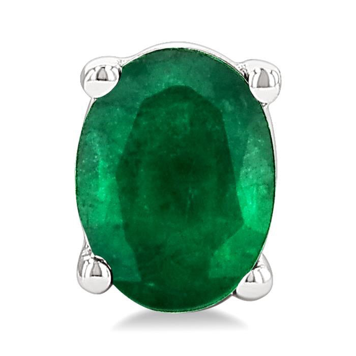 Oval Shape Gemstone Stud Earrings