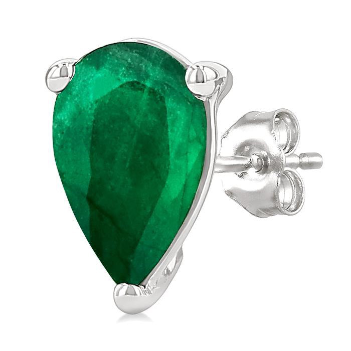 Pear Shape Gemstone Stud Earrings