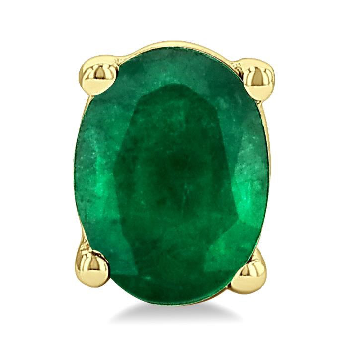 Oval Shape Gemstone Stud Earrings
