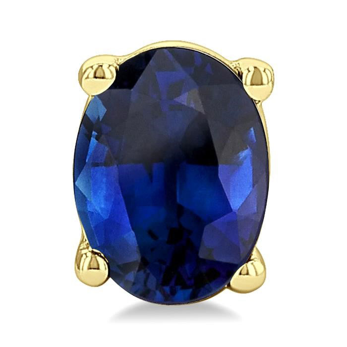 Oval Shape Gemstone Stud Earrings