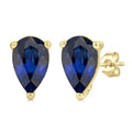 Pear Shape Gemstone Stud Earrings