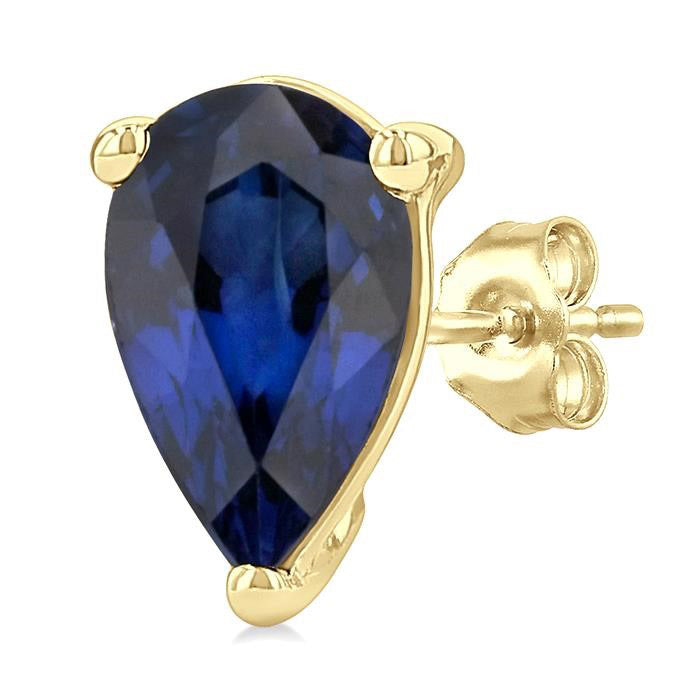 Pear Shape Gemstone Stud Earrings