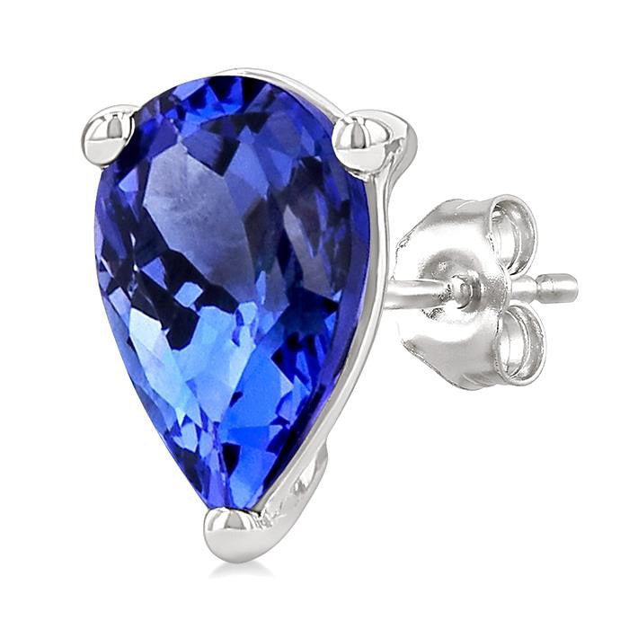 Pear Shape Gemstone Stud Earrings