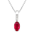 Zephyr Oval Shape Gemstone Solitaire Pendant