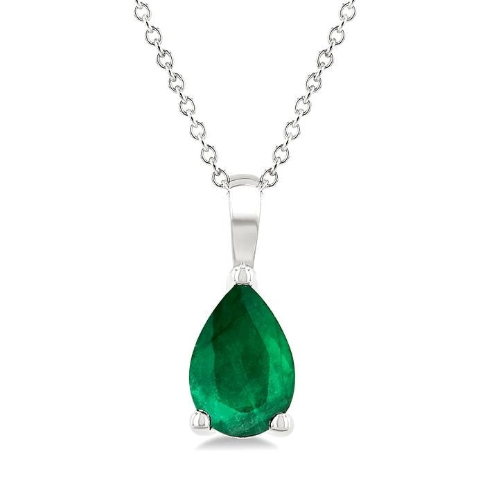Seraph Pear Shape Gemstone Solitaire Pendant