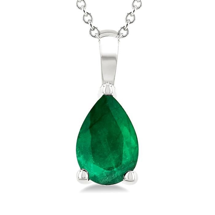 Seraph Pear Shape Gemstone Solitaire Pendant