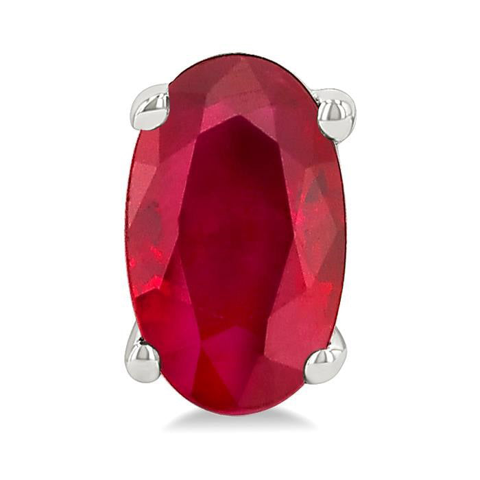 Oval Shape Gemstone Stud Earrings