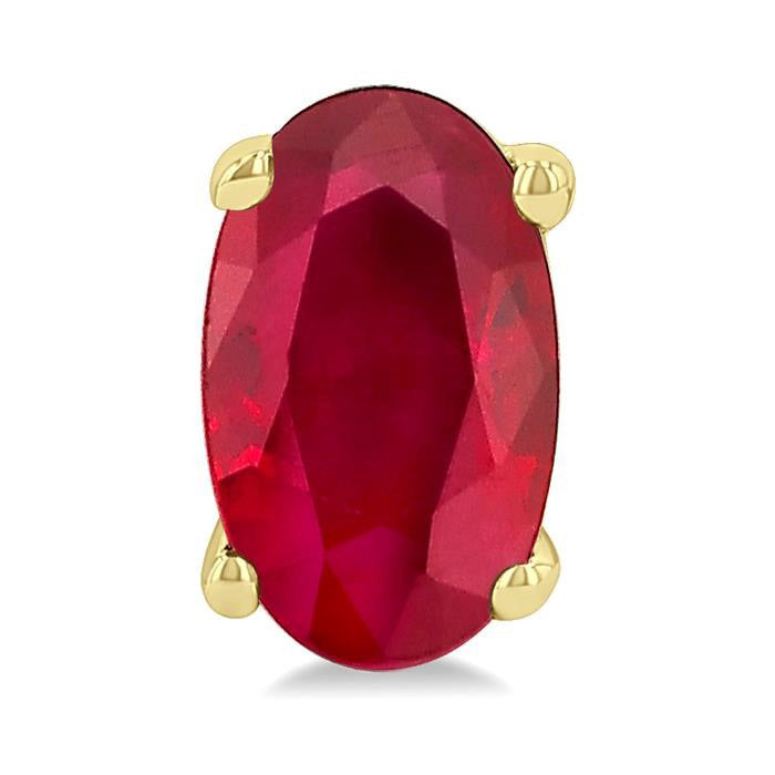 Oval Shape Gemstone Stud Earrings