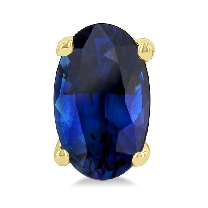 Oval Shape Gemstone Stud Earrings