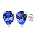 Pear Shape Gemstone Stud Earrings