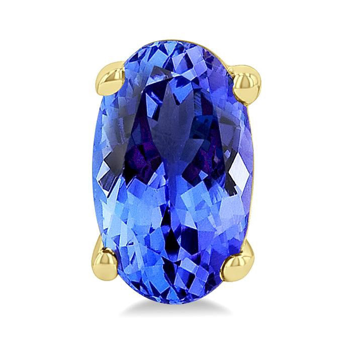Oval Shape Gemstone Stud Earrings