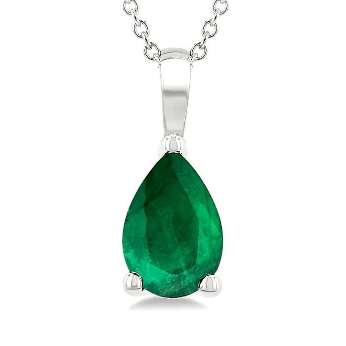 Seraph Pear Shape Gemstone Solitaire Pendant