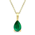 Lyric Pear Shape Gemstone Solitaire Pendant