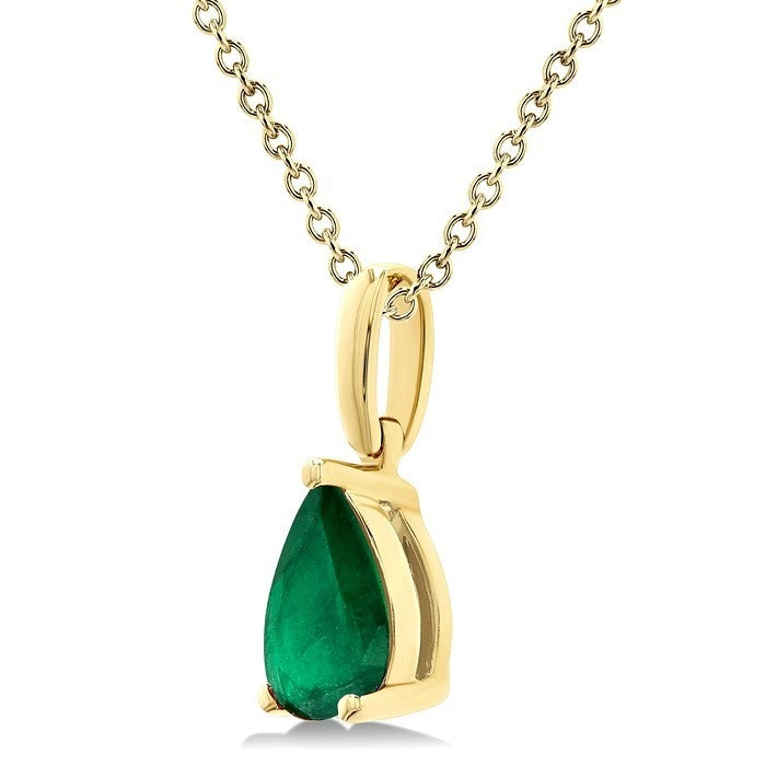 Luna Pear Shape Gemstone Solitaire Pendant