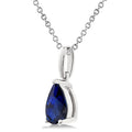 Aurora Pear Shape Gemstone Solitaire Pendant