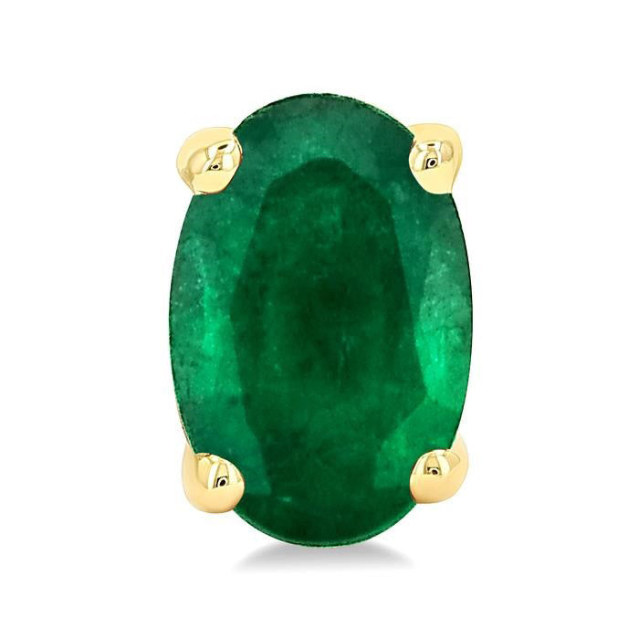 Oval Shape Gemstone Stud Earrings