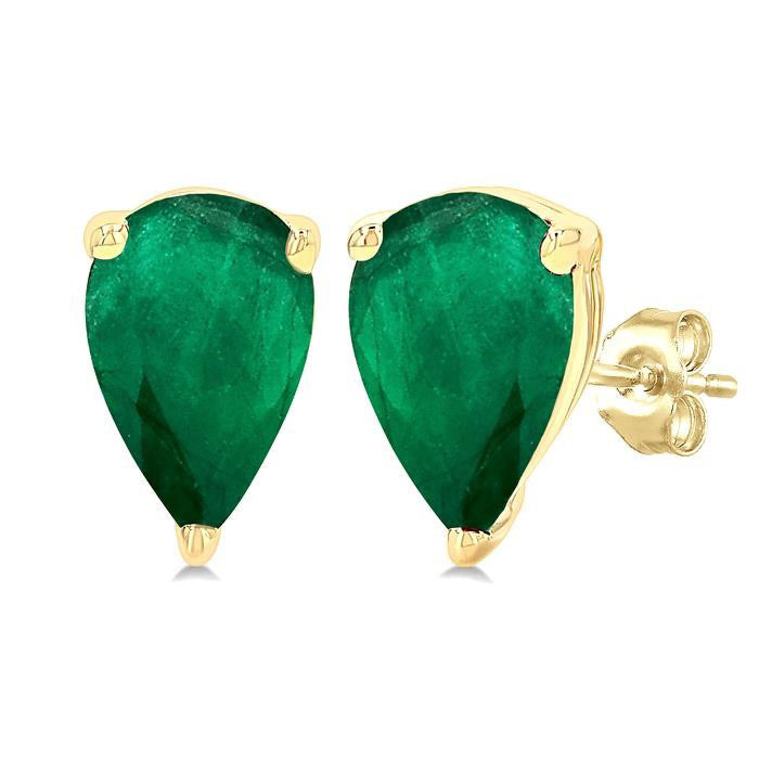 Pear Shape Gemstone Stud Earrings