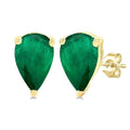 Pear Shape Gemstone Stud Earrings