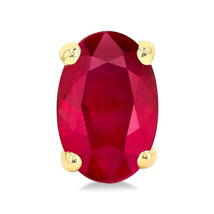Oval Shape Gemstone Stud Earrings