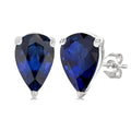 Pear Shape Gemstone Stud Earrings