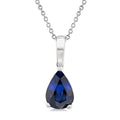 Aurora Pear Shape Gemstone Solitaire Pendant