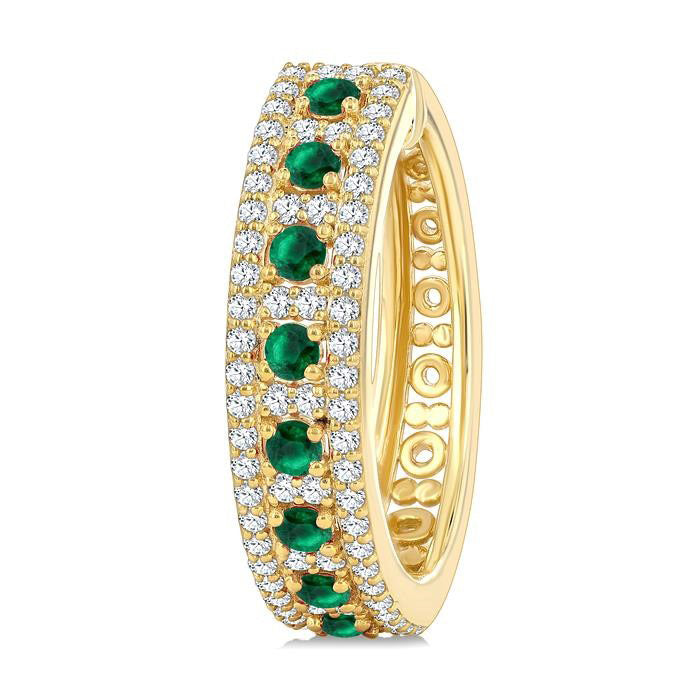 Gemstone & Diamond Hoop Earrings