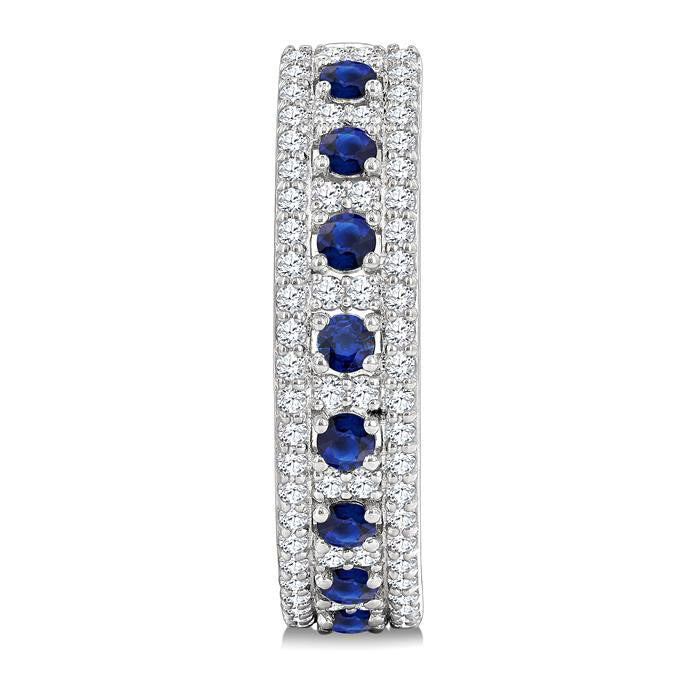 Gemstone & Diamond Hoop Earrings