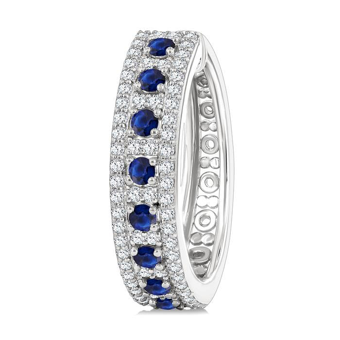 Gemstone & Diamond Hoop Earrings