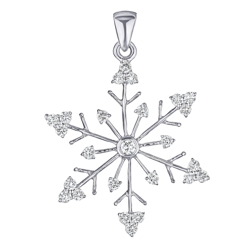 Diamond Snowflake Pendant