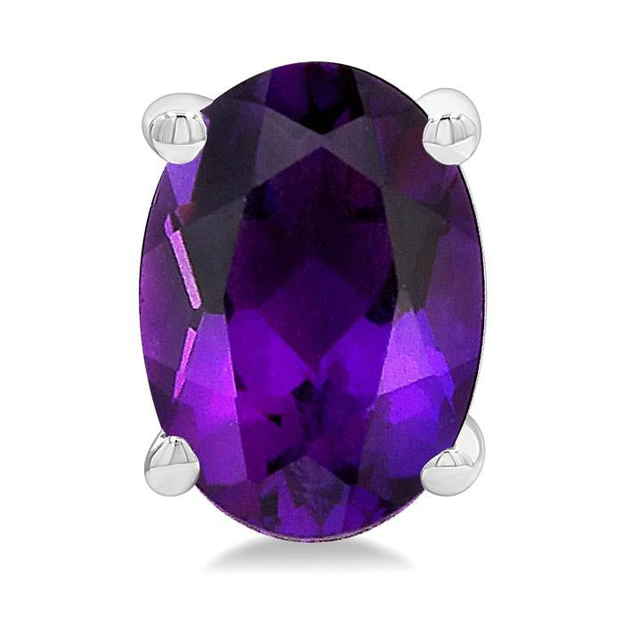 Oval Shape Gemstone Stud Earrings
