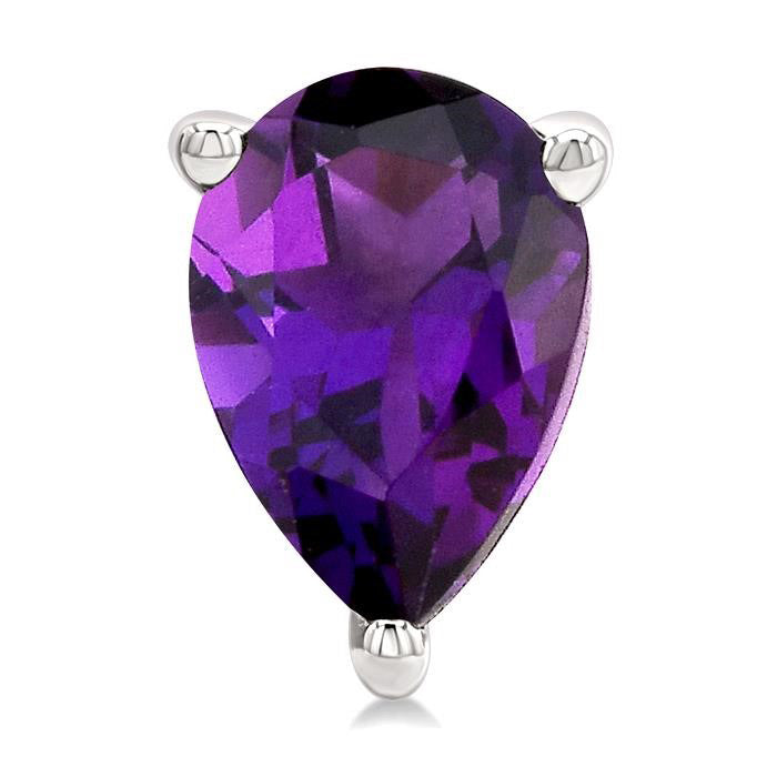 Pear Shape Gemstone Stud Earrings
