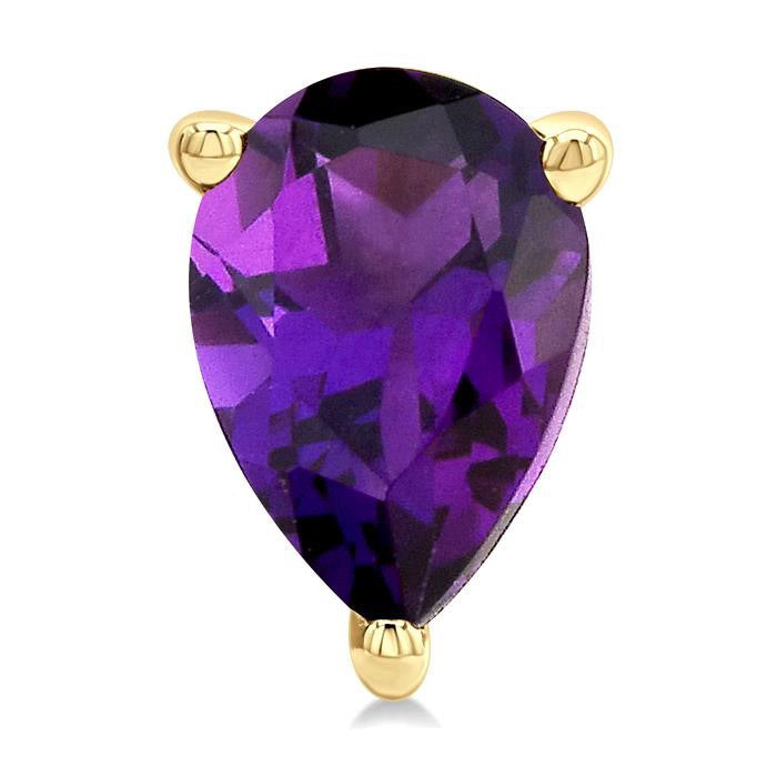 Pear Shape Gemstone Stud Earrings