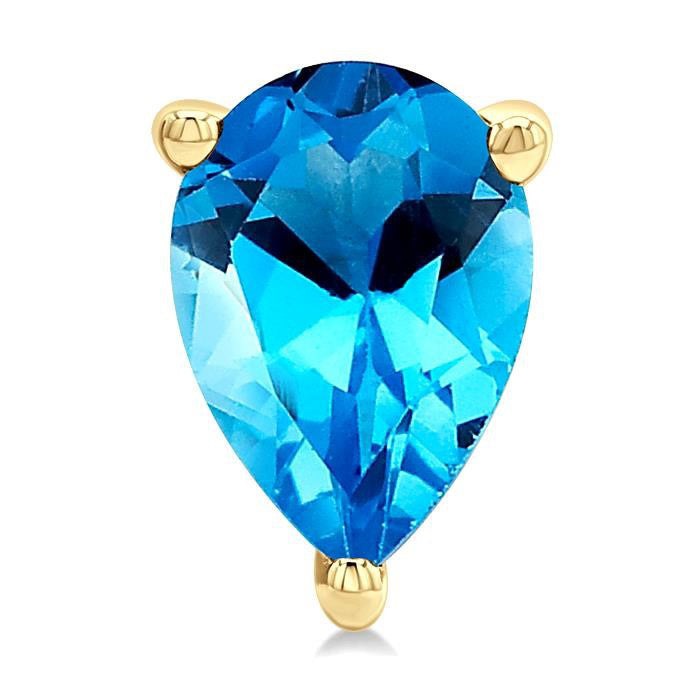 Pear Shape Gemstone Stud Earrings
