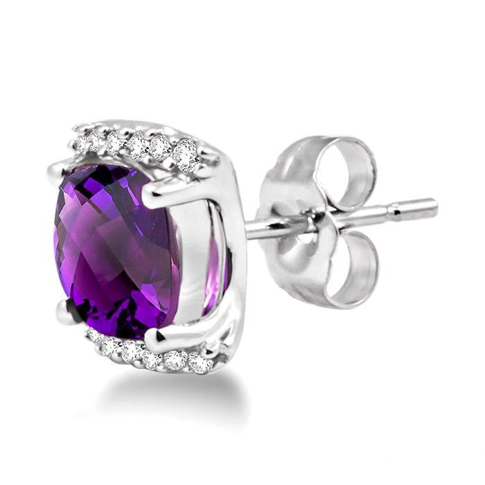 Gemstone & Diamond Earrings