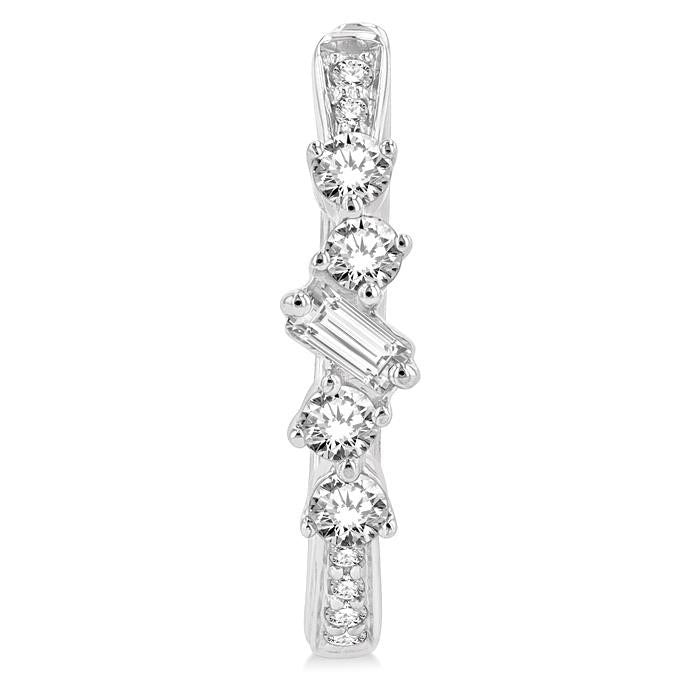 Diamond Hoop Earrings