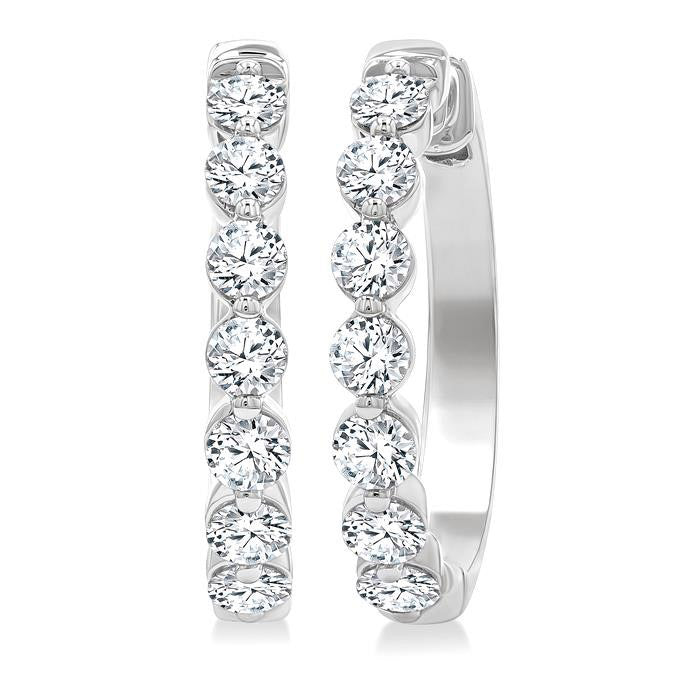 Diamond Hoop Earrings