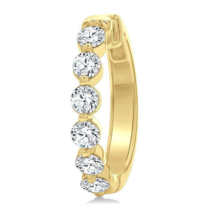 Diamond Hoop Earrings