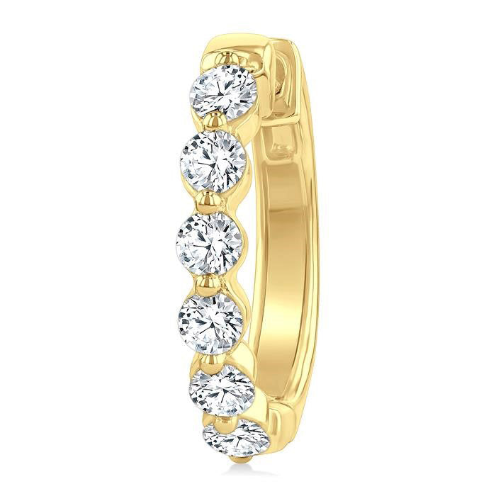 Diamond Hoop Earrings
