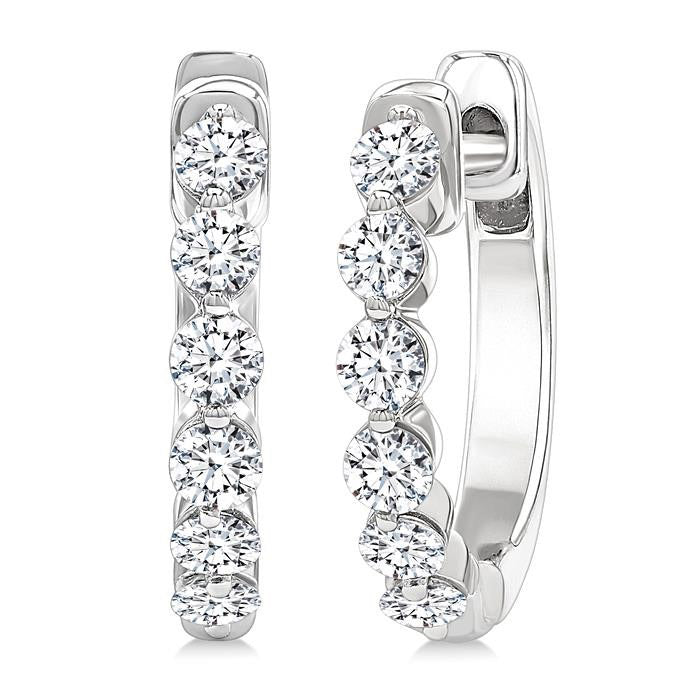 Diamond Hoop Earrings