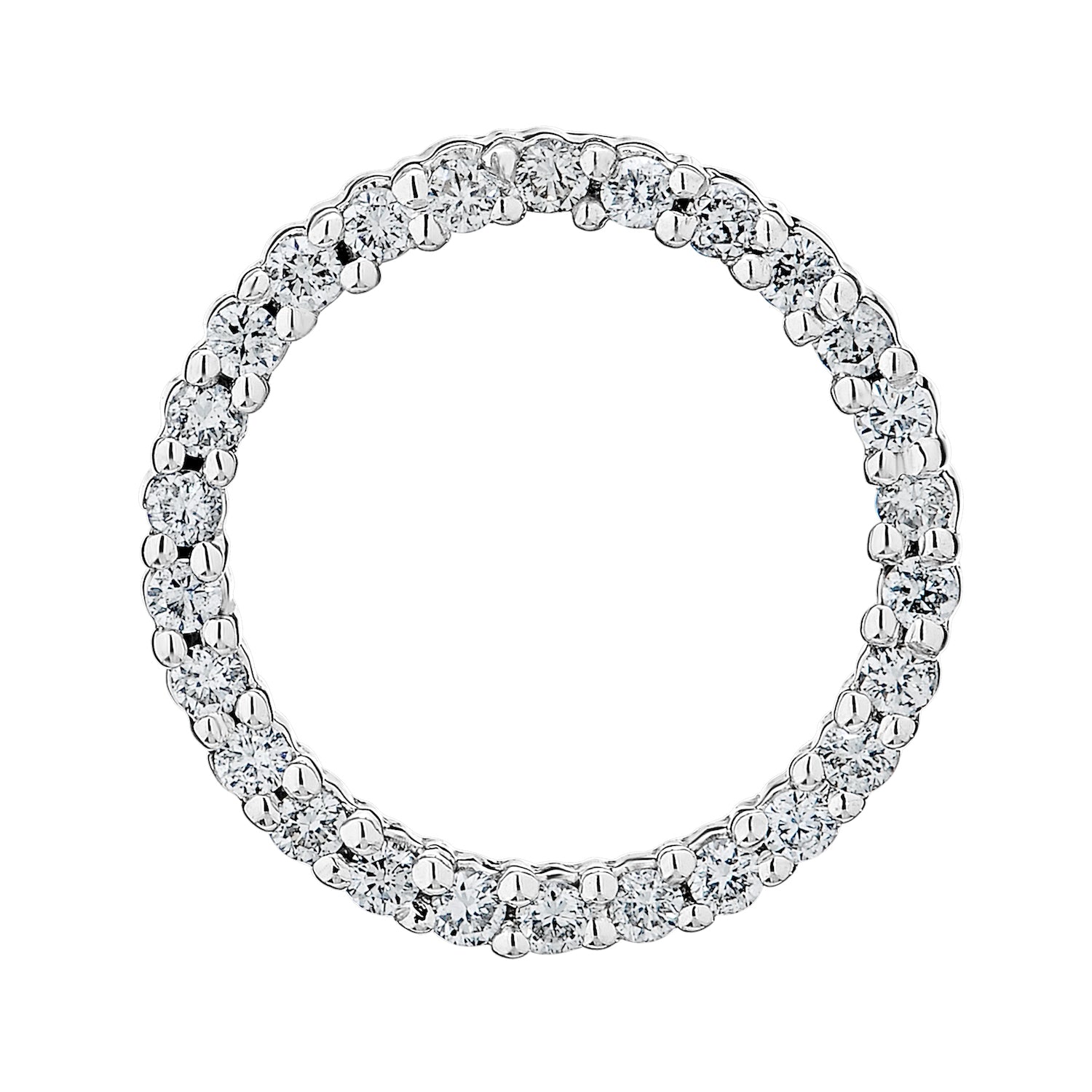 Diamond Round Outline Pendant