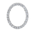 Diamond Oval Outline Pendant