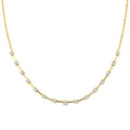 1/3 Ctw Round Cut Diamond Floating Fashion Necklace in 10K Yellow Gold