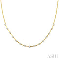 1/3 Ctw Round Cut Diamond Floating Fashion Necklace in 10K Yellow Gold