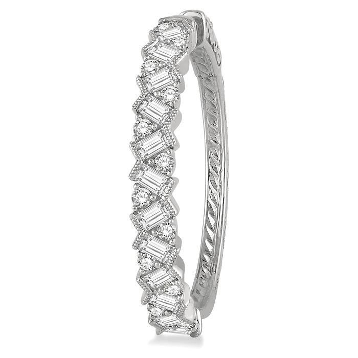 Diamond Hoop Earrings