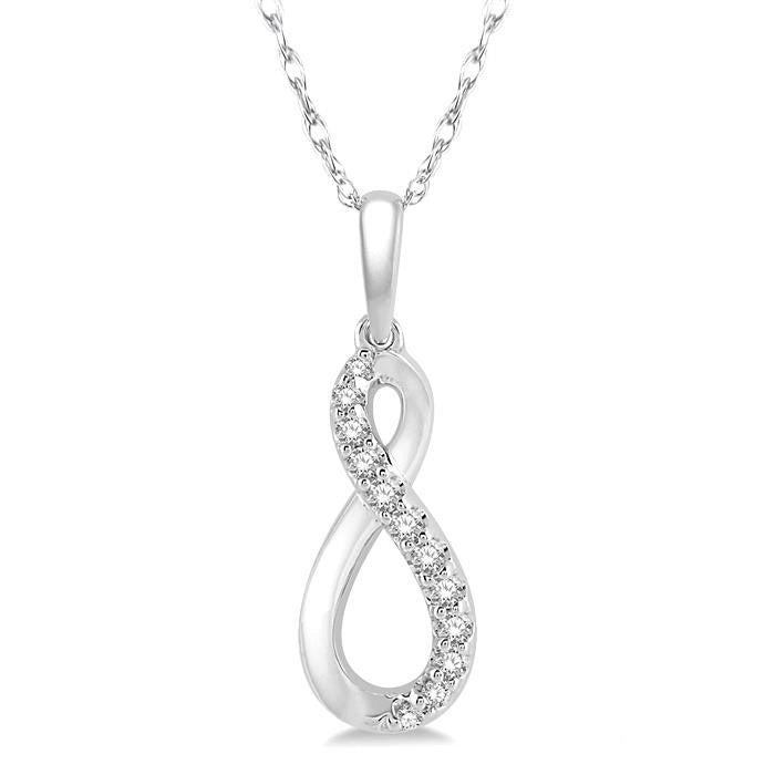 Lysandra  Infinity Petite Diamond Fashion Pendant